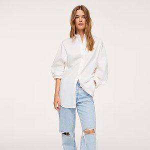 Mango Oversized Cotton Shirt